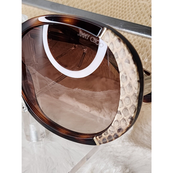Jimmy Choo Women's Tortoise Millie/S Oversized Sunglasses - Picture 3 of 10